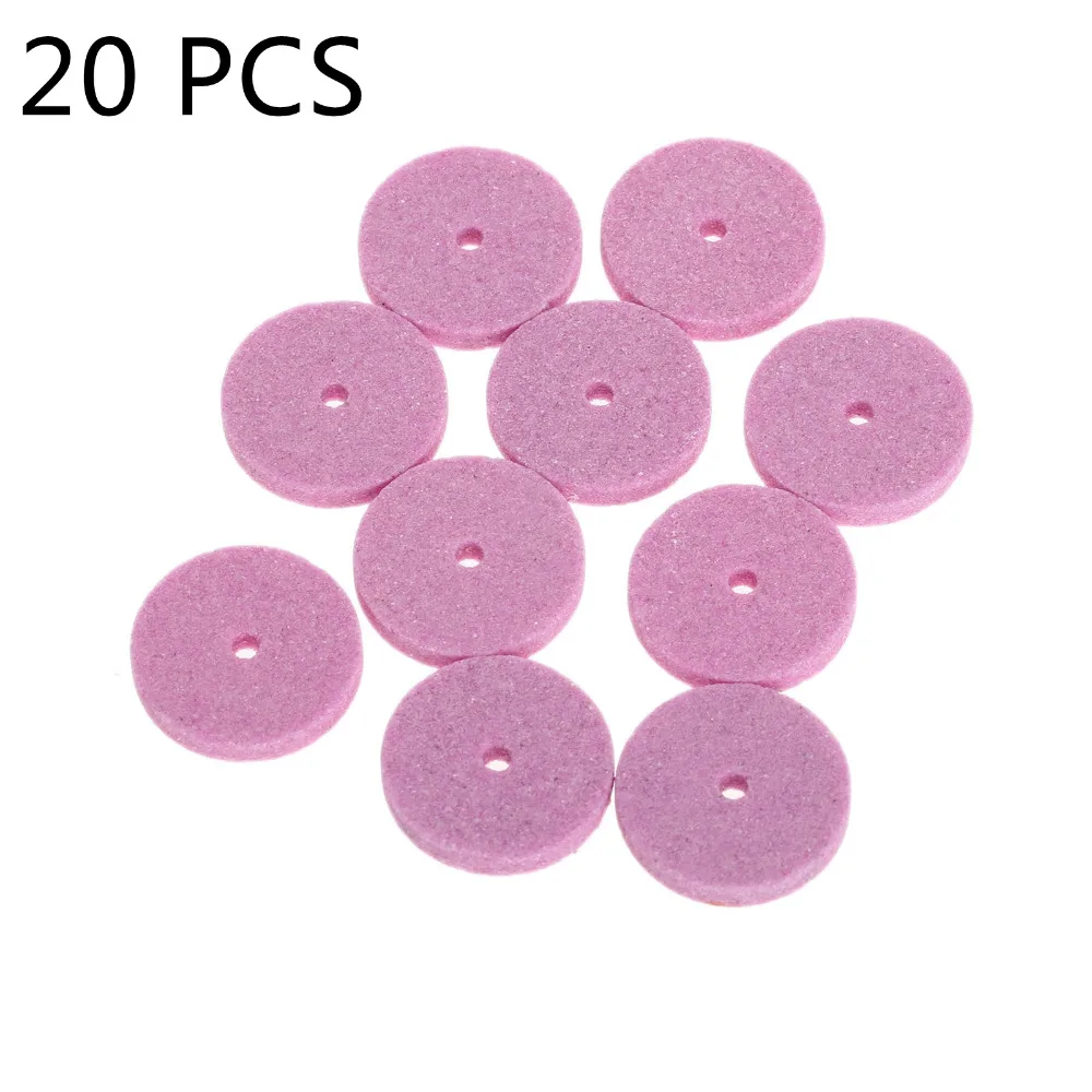 20Pcs 20mm Mini Grinding Wheel Polishing Pad Mounted Stone For Bench Grinder Dremel Accessory Rotary Tool Abrasive Tools