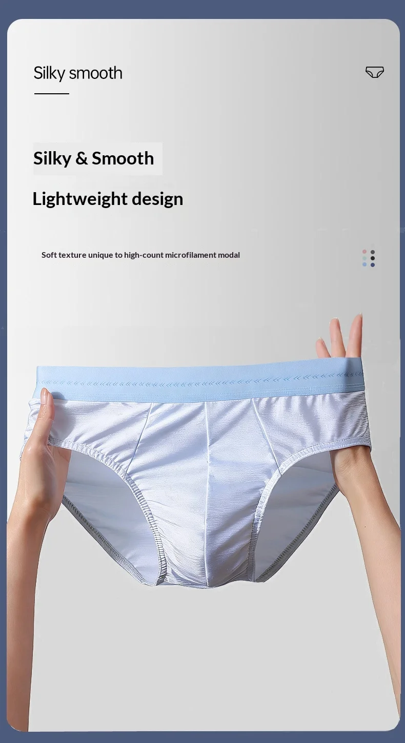 4-teiliges Luxus-Set Satinartige Herren-Shorts Sexy Glatte Kühle Unterhose Eisseide Schnelltrocknende Slips Atmungsaktive Herren-Unterwäsche – Detail 6