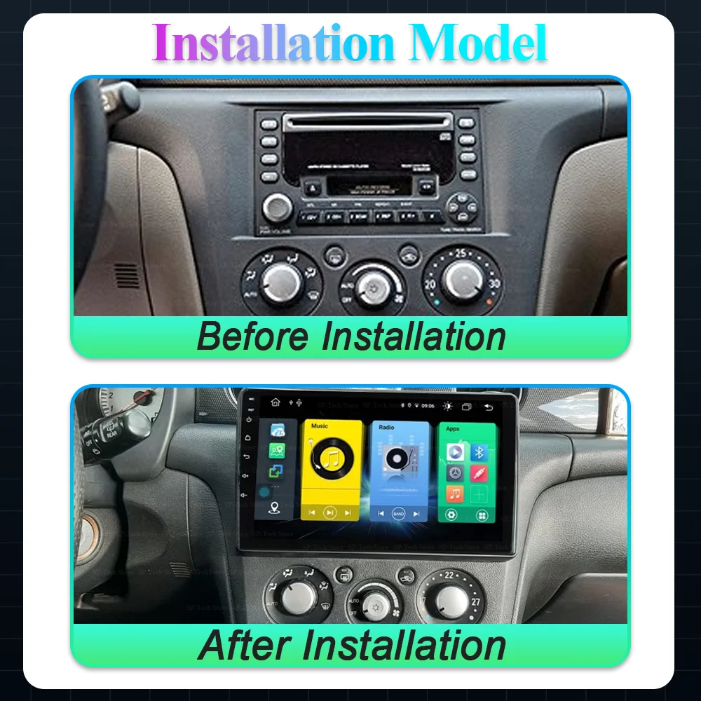 Android 16 Radio For Mitsubishi Airtrek Outlander 2001-2005 Multimedia Head Unit Screen Navigation Gps Player Car Stereo 2din 5g