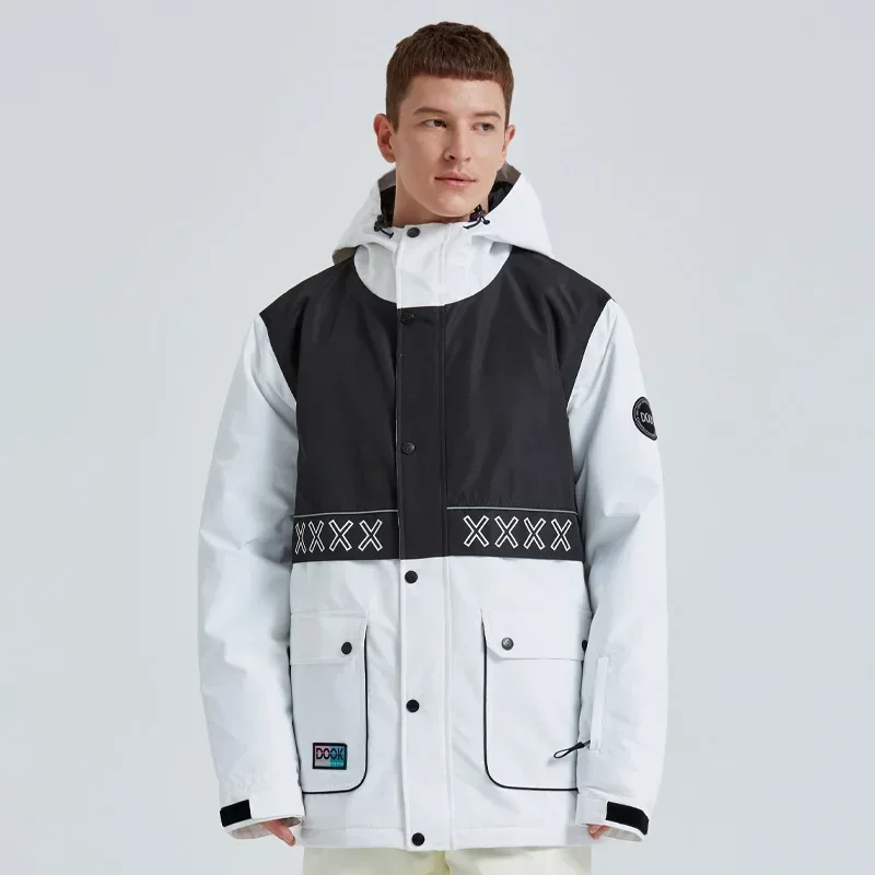 Vestes de ski chaudes à capuche pour hommes et femmes, vêtements de snowboard, imperméable, coupe-vent, manteau de neige en Y, extérieur, hiver, nouveau, 2025