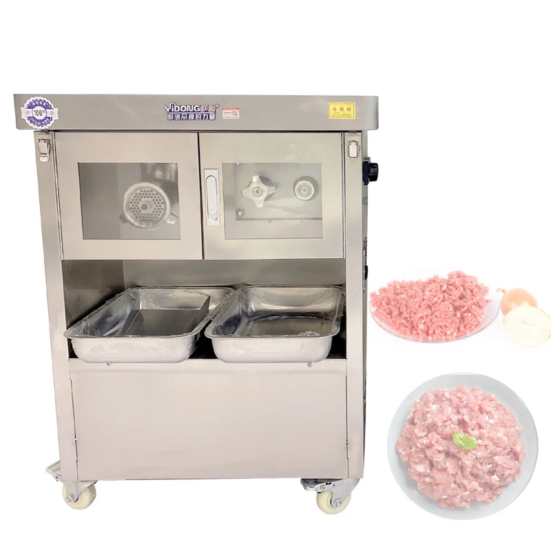 Automatic Meat Cutter Slicer For Pork Beef Lamb Chicken Breast Slices Restaurant Cafeteria Meat Grinder