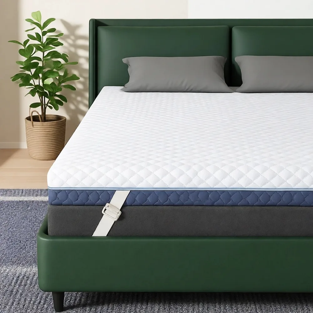 

Наматрасник из пены с эффектом памяти 2 дюйма для облегчения боли в спине с дышащим чехлом и 5-зонным дизайном