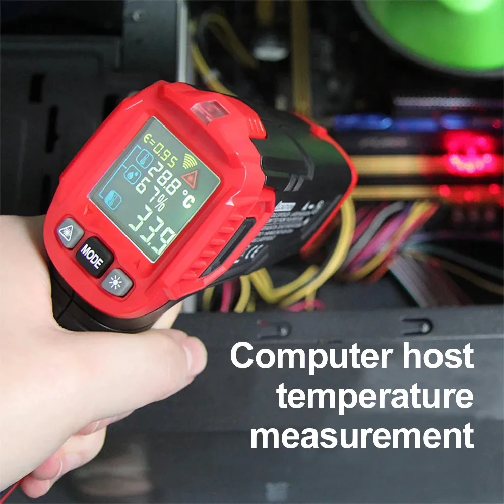 HABOTEST HT650 Series Digital Infrared Laser Temperature Non-contact Industrial Laser Temperature Meter Temperature Gun Tester image 4