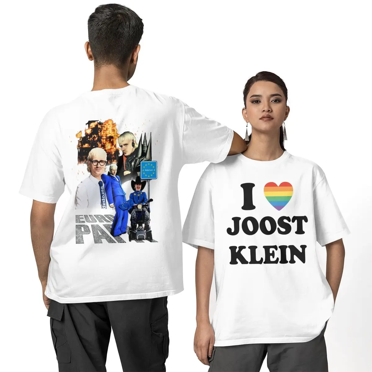 Haikyuu T-Shirt I Heart  Joost Klein Small Rainbow Cotton T-Shirts Popular Tee Shirt for Men Summer Y2K Short Sleeve Tops