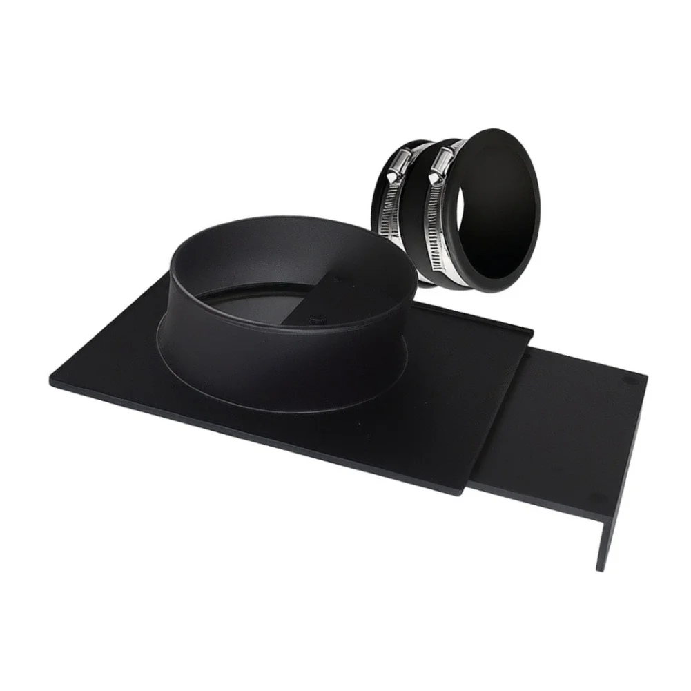 ABS Ventilation Duct Connector 100mm for Vacuum Cleaner For Collector Compatible Hose Adapter with 3-Way Valve