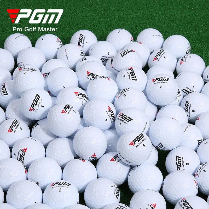 PGM Factory Direct High Elasticity White Golf Balls 42.6mm Three-Layer Competition Surlyn Core 392 Dimples 44g Custom Packaging