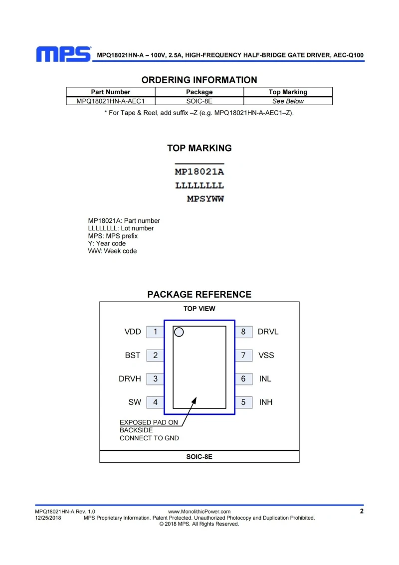 10Pcs Mpq18021Hn-A-…