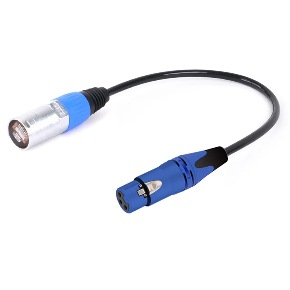 XLR 3Pin to RJ45 Adapter Internet Cable,XLR Male to RJ45 Network Connector Extension Cable Use Cat5/5e/6 Ethernet for Amplifier