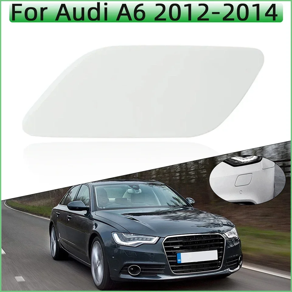 For Audi A6 2012 2013 2014 Spray NozzleCover Shell Left Right Side Headlight Washer Nozzle Cap 4G0955275 4G0955276 Painted