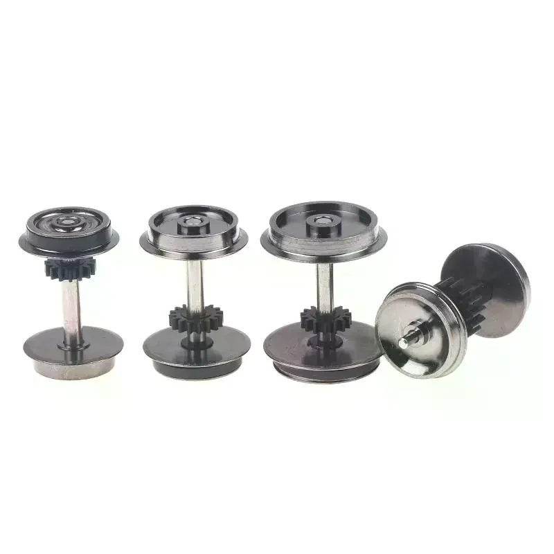 2 Pieces HO Scale Wheels Upgrade DC Wheel Set For 1:87 Model Trains Railroad HO Gauge Wheels For Model Trains DIY Accessory