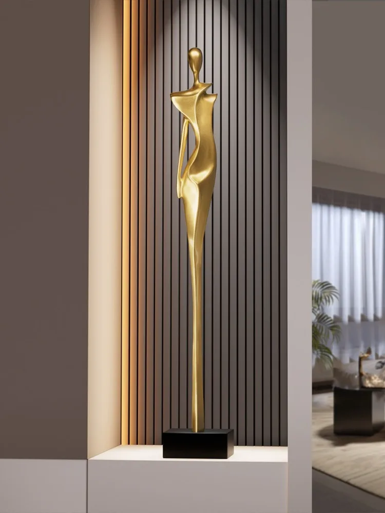 Home Decor Luxury Figure Abstract Art Sculpture Decorations,Vertical High Living Room Entrance,Hotel Statue Decoration Resin
