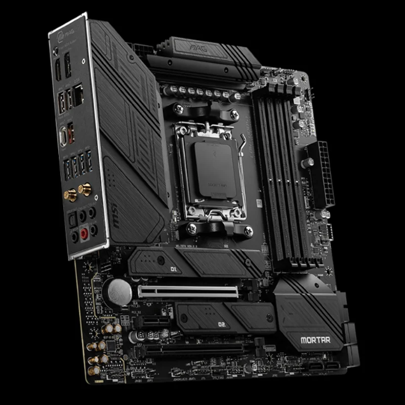 اللوحة الأم MSI MAG B650M MORTAR WIFI تدعم AMD B650 AM5 Ryzen 7 7800X3D 5 7600X 5 8600G 9 7950X3D CPU DDR5 M.2 mATX