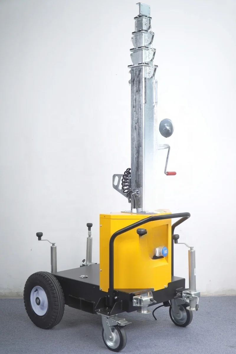 Generator Tower Light 2400W Balloon Light  Trolley Linktower