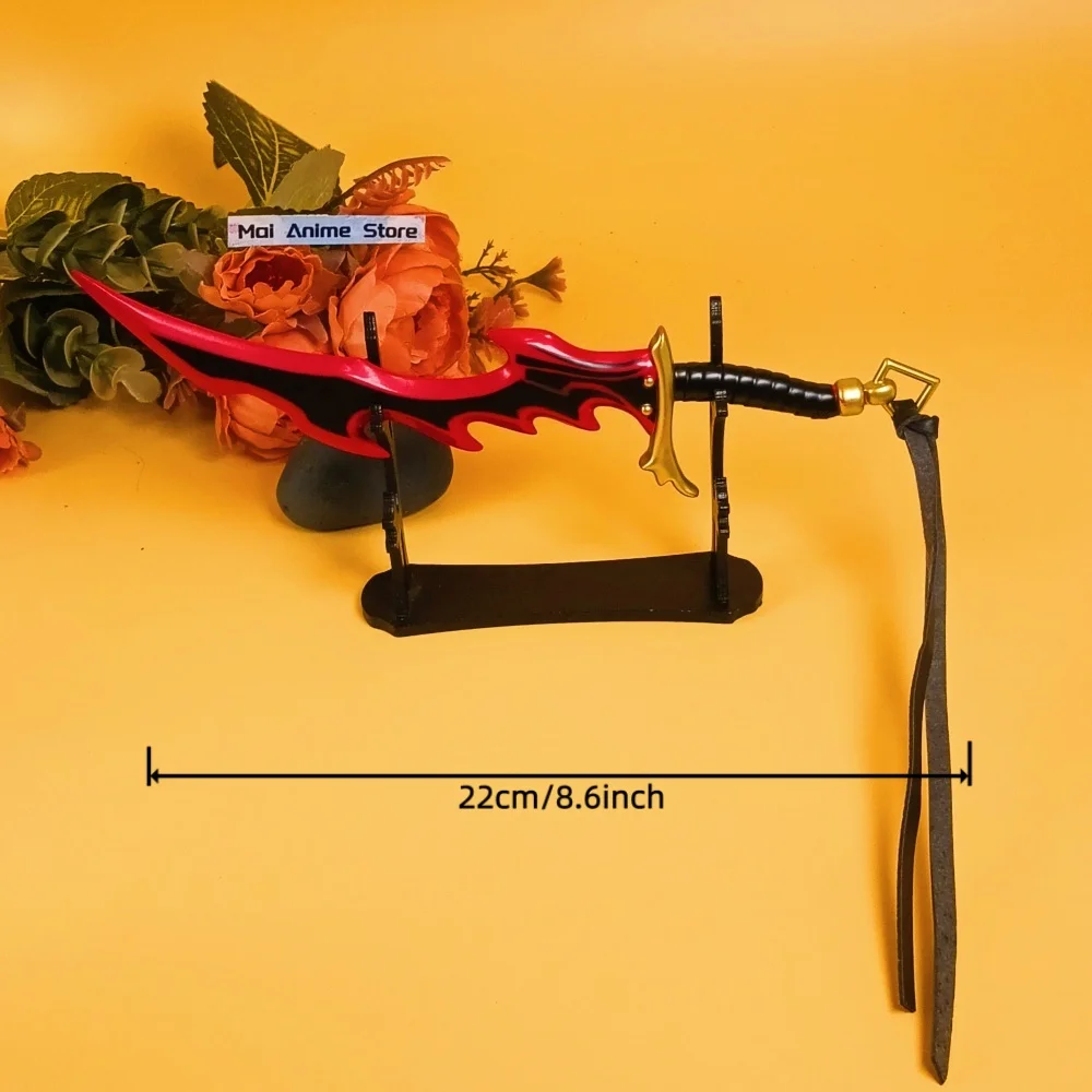 8.6 pouces Solo nivellement Katana Sung Jin-Woo samouraï sabre métal Anime Cosplay accessoire réel Katana Ninja couteau épée non pointu jouet cadeau