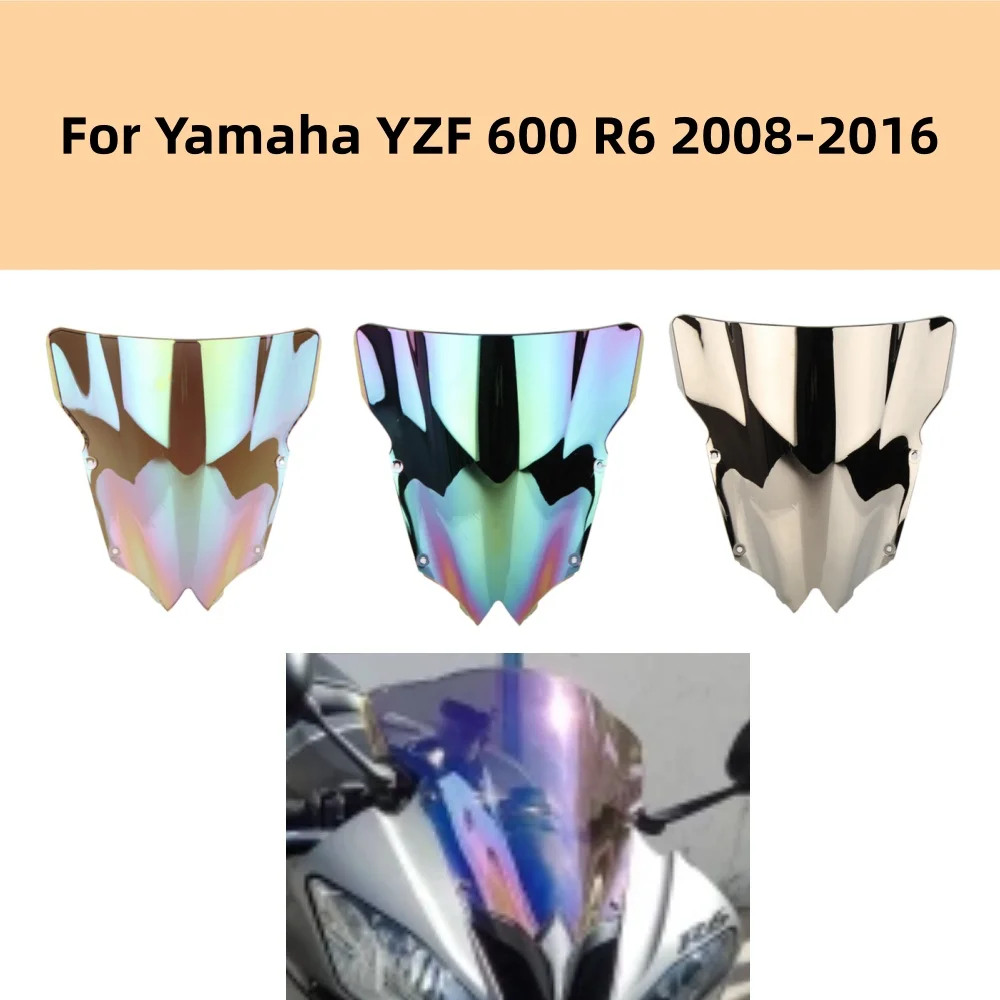 

YZF 600 R6 Motorcycle screen Double Bubble Windshield Deflector Protector For Yamaha YZF 600 R6 2008-2016 YZF 600 R6 YZF-600 R6