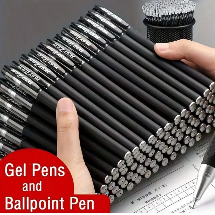 5 Stück 0,5 mm Gelstift, GP380 High-End Tintenroller, Glattes und kontinuierliches Schreiben, geeignet für Studenten, Büro, Prüfungen