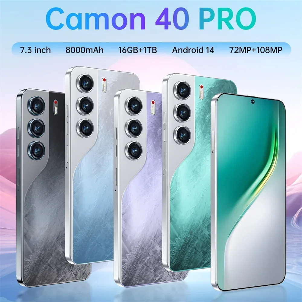 New Camon 40 Pro Android 14 smartphone features a 7.3-inch