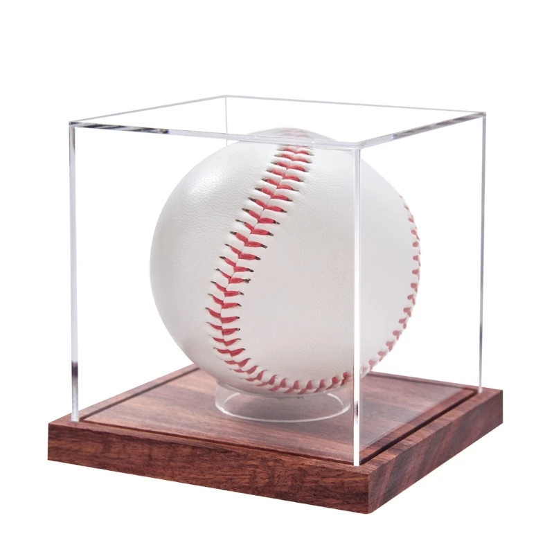 Trasparenti cubi baseball autografo Clear Baseball Display Stand Box