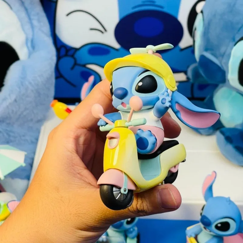 

8 см Lilo Stitch аниме фигурки Стич фигурка поездка коллекция слепая коробка аниме коробка-сюрприз Mystery Stitch езда кукла орнамент G'I'