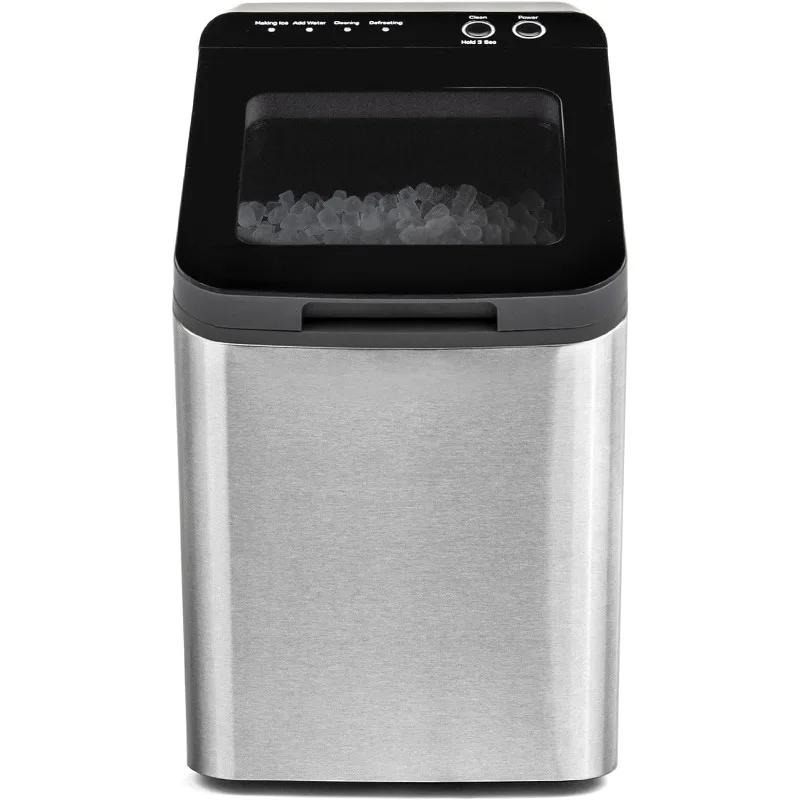 Opal 1.0 Nugget Maker| Countertop Pebble Ice Maker | Portable Ice Machine Makes up to 34 lbs of Ice Per Day | Stainless