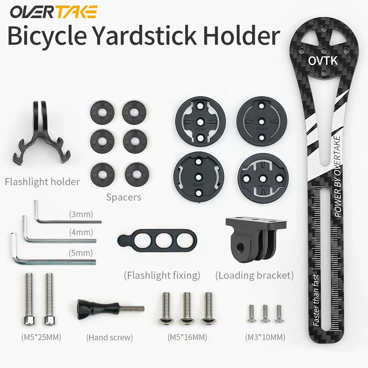 OVERTAKE Bicycle yardstick motion sports camera  extension bracket Bicycle yardstick extension bracket Riding Accessories