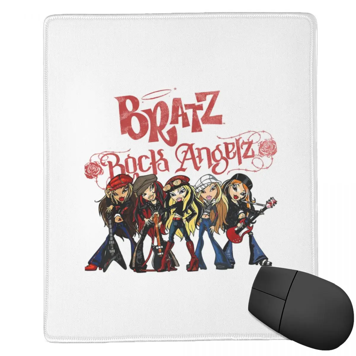 

Bratz Rock Angelz Group Shot 7x9 in 22x18 cm Mouse Pad Computer Keyboard Mouse Mat Gaming PC Laptop Desk Mat