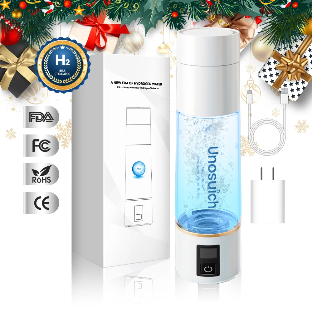 Best Hydrogen Water Bottle, 10th Gen Hydrogen Water Bottle Generator/Ionizer, Micro Nano SPE PEM Tech H2 Gas Infused/Hydrogenate