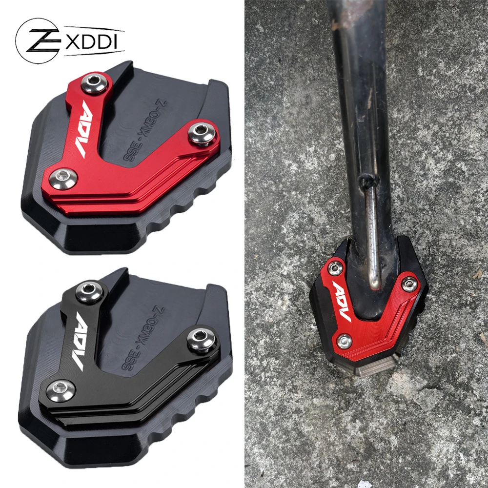 

For Honda ADV350 ADV 350 2021-2024 2025 2026 CNC Aluminum Motorcycle Kickstand Side Stand Foot Extension Pad ADV350 Accssories
