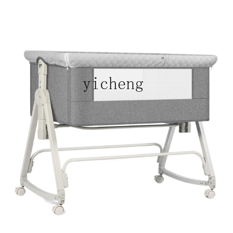 

YY Movable Newborn Baby Crib Foldable Stitching Bed Multi-Functional Bassinet