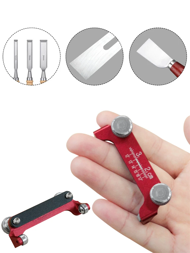 Honing Guide System Aluminum Chisel Sharpener for Woodworking Chisels and Planes,Chisel Sharpening Holder Guide with Angle Scale