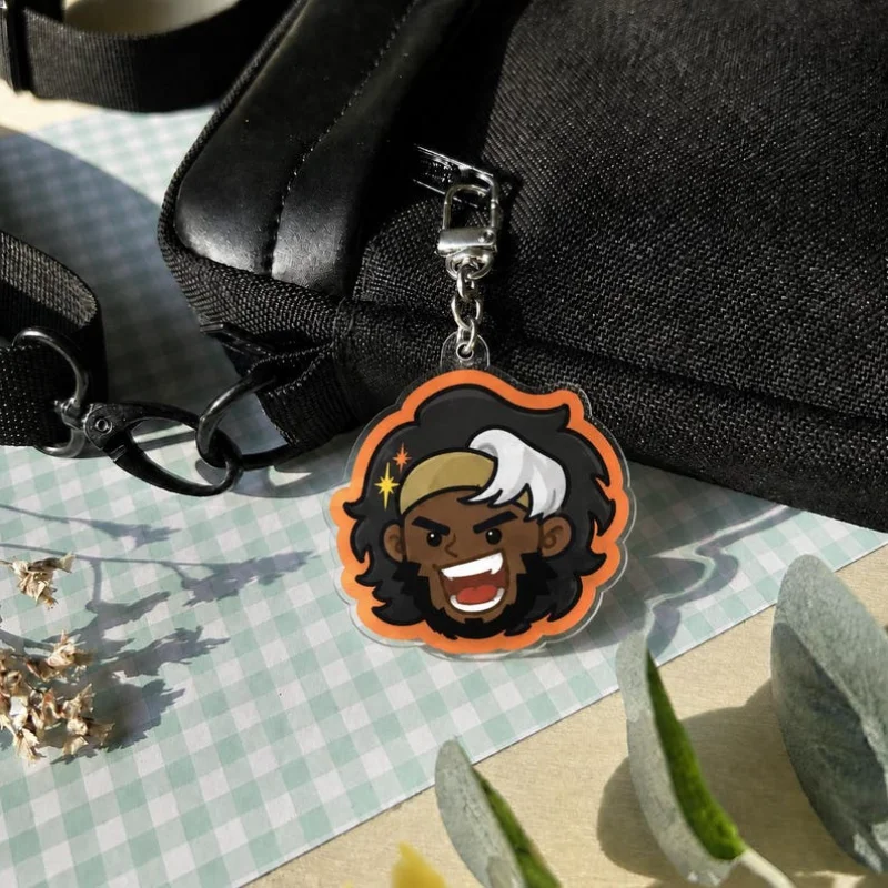 for Overwatch Game Kiriko Orisa Sigma Sojourn Illari DVa Peripheral Acrylic Keychain Festival Gift Cute Backpack Accessories view 6