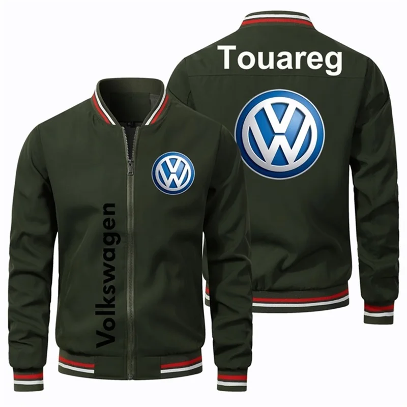 2025 Volkswagen Men's Motorcycle Jacket, Volkswagen Racing Team Customized Outdoor Autumn/Winter Sports Cycling Jacket