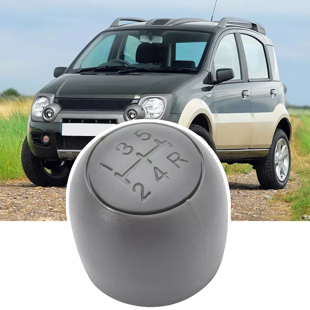 5 Speed Gear Shift Knob Cover For Fiat FOR Panda 169 2003-2011 Gear Stick Knob Cap Auto Gear Shift Lever Lid Trim