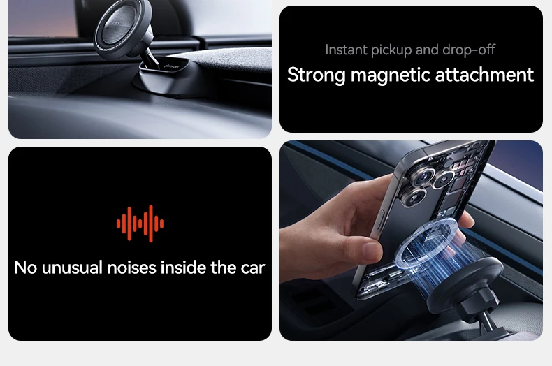 YZ Für Tesla Handyhalterung Modell Y YL Juniper 3 Highland 2025-2026 LHD RHD Magnetische Halterung Ständer 360 ° für Air Vent-Montage Magsafe – Detail 5