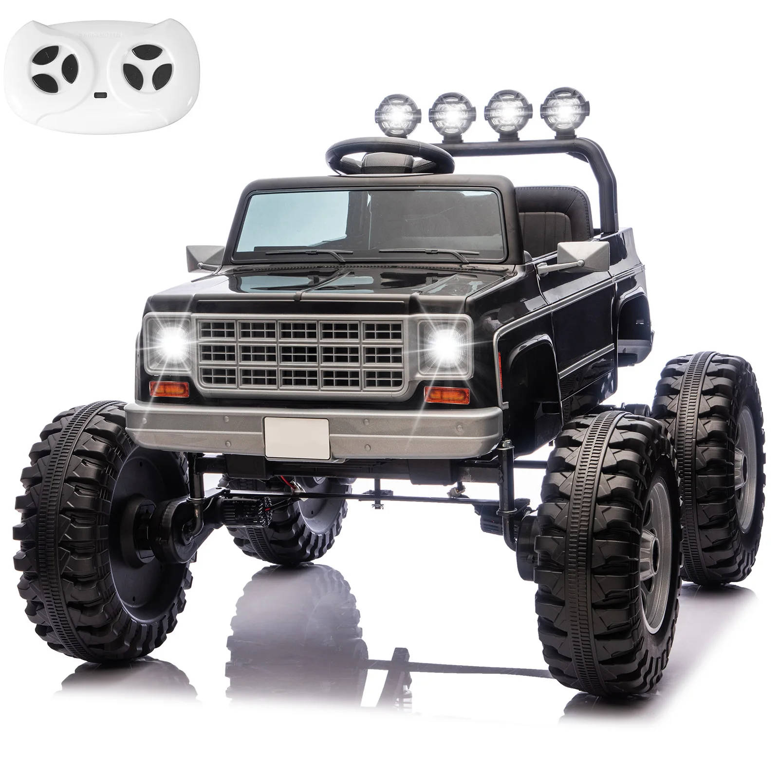 Elektryczny ciężarówka dla wnuka na prezent świąteczny, pojazd elektryczny 24V dla dzieci, samochód elektryczny dla dzieci z napędem akumulatorowym i zawieszeniem