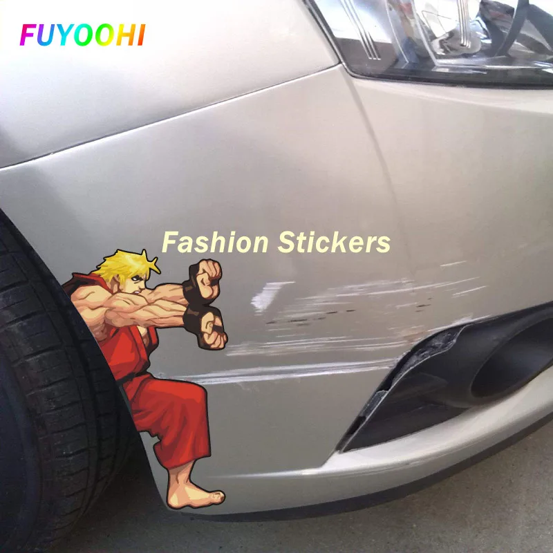 FUYOOHI Funny Stickers for Hadouken Creative Decoration Make Your Car Stand Out with Creative Car Sticker