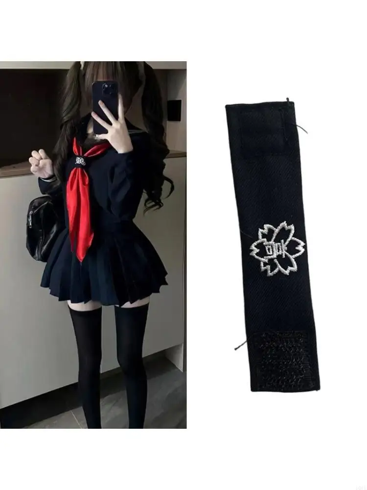 Comfort Triangle Scarf Necktie With Secure Rings Closure Easy Necktie Rings Buckles For Students Professionals 