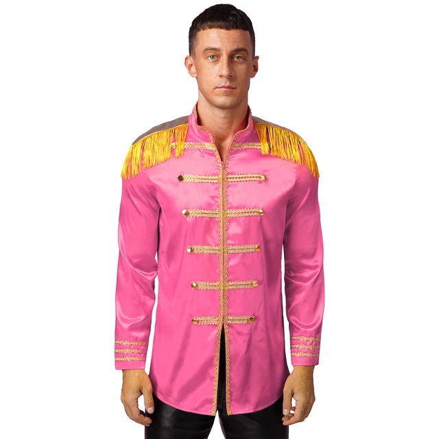 Men Halloween SGT Sergeant Pepper Costume Military Drummer Parade Jacket Marching Band Rock Coat Stage Performance AliExpress