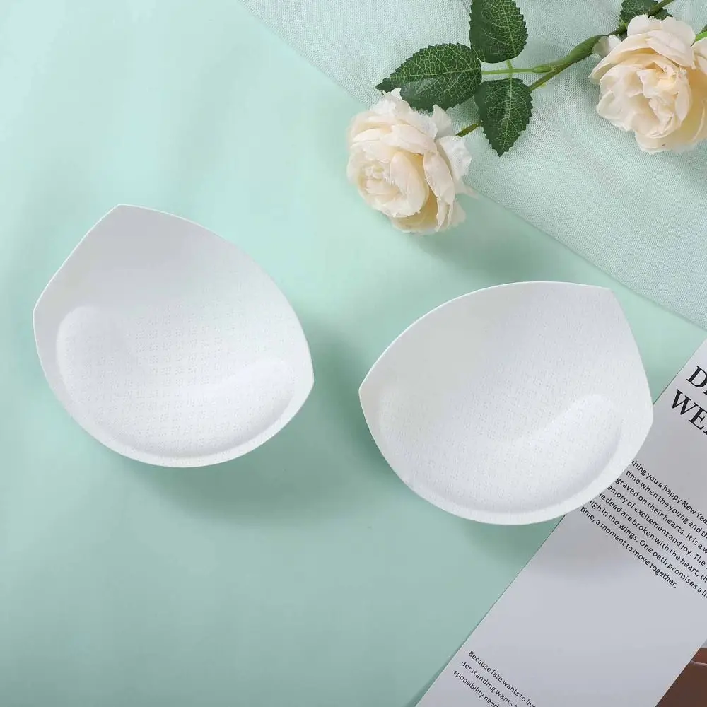 1Pair Nude Thin Non-slip Push Up Women Invisible Enhancer Chest Pads Insert Sponge Pads Bra Accessories Foam Triangle Breast