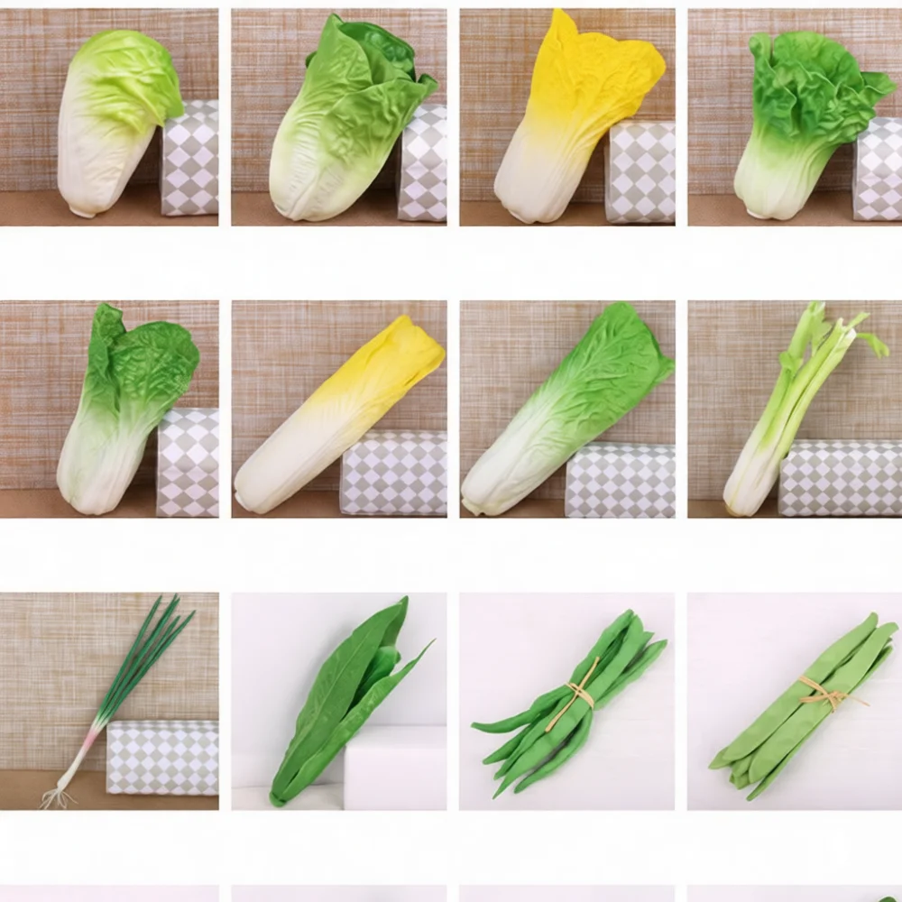 Artificial Fruit Vegetable Model Realistic Fake Food Decoration Simulation Produce For Kitchen Restaurant Photography Prop Creat