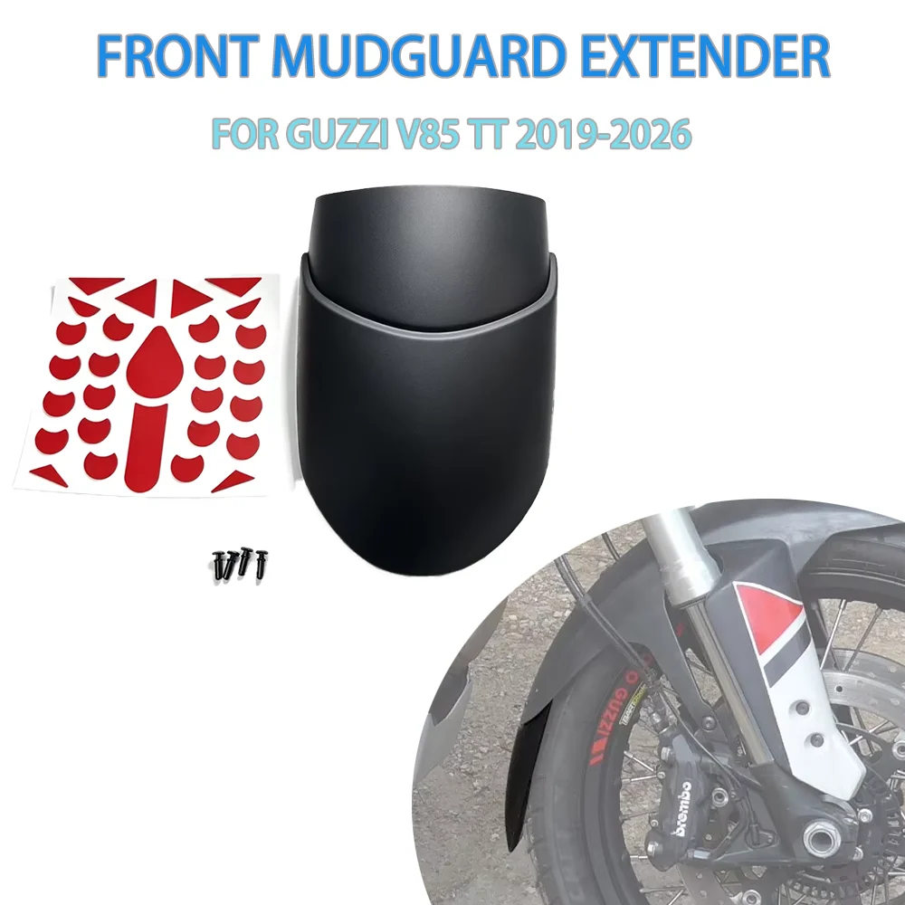 For V85TT Front Mudguard Extender For Guzzi V85 TT V 85 TT 2019-2026 Accessories Motorcycle Splash Guard Front Wheel Extension