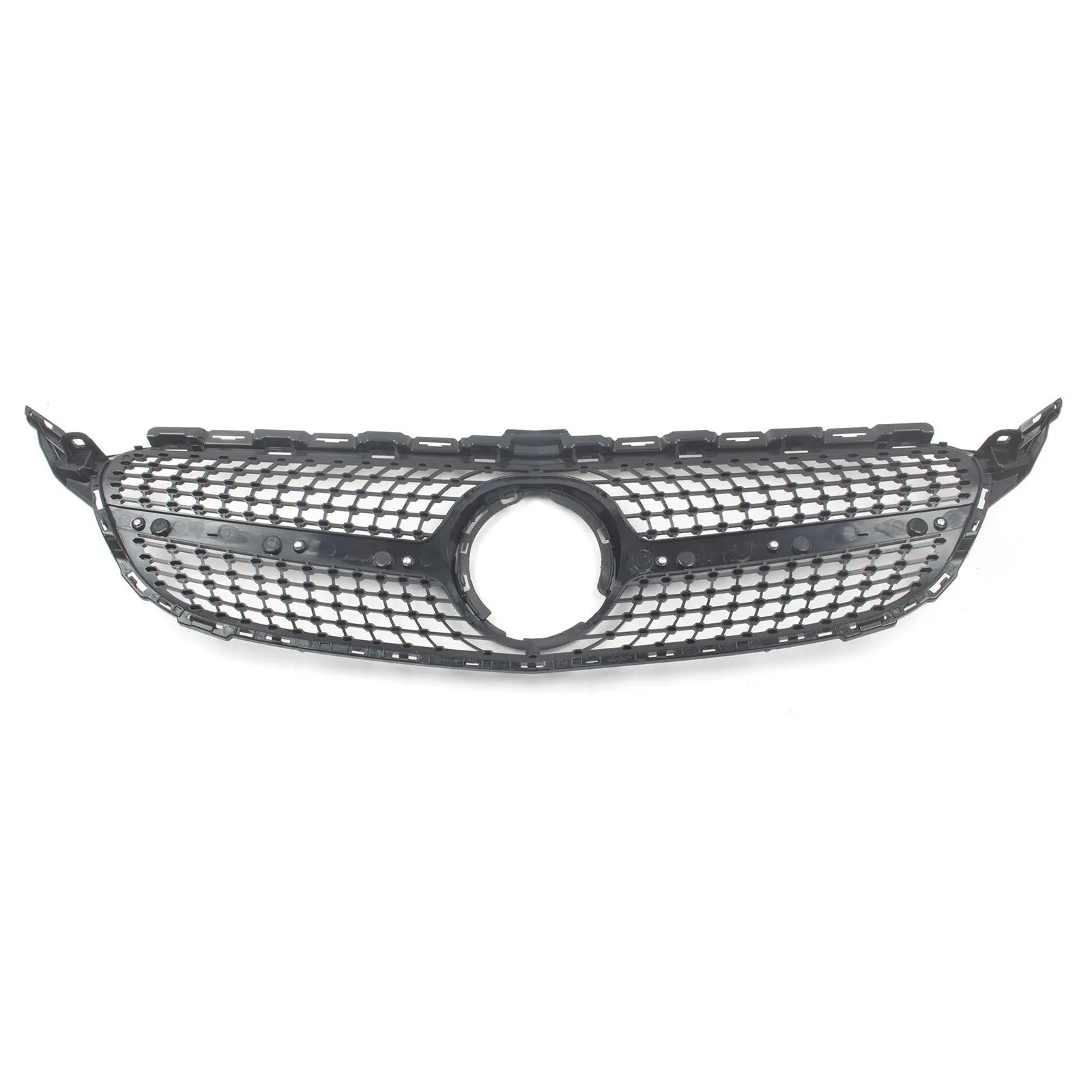 

For Benz W205 C-CLASS 2019-2021 Front Bumper Mask Grille Grill Middle Mesh Grid Tuning Accessories