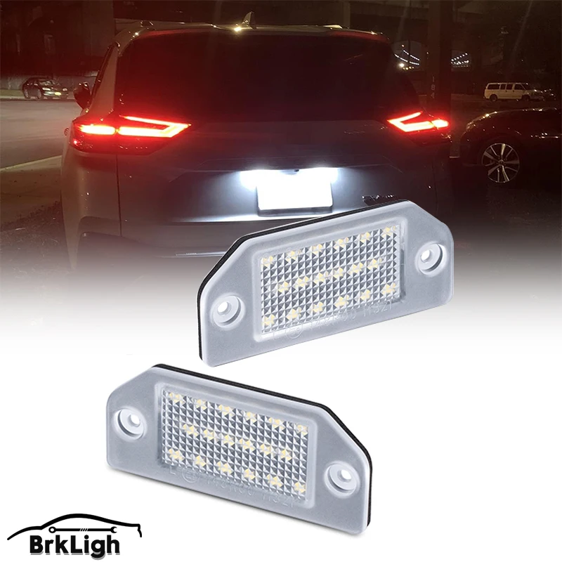 For VW PASSAT B5 1996 1997 1998 1999 2000 2001 Car Accessories 2Pcs LED 6000K  Licence Plate Light Lamp OEM 3B0943021