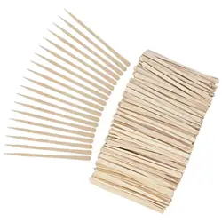 100 Pieces Small Spatulas Waxing s Thin Head Wooden Wax Hair Removal