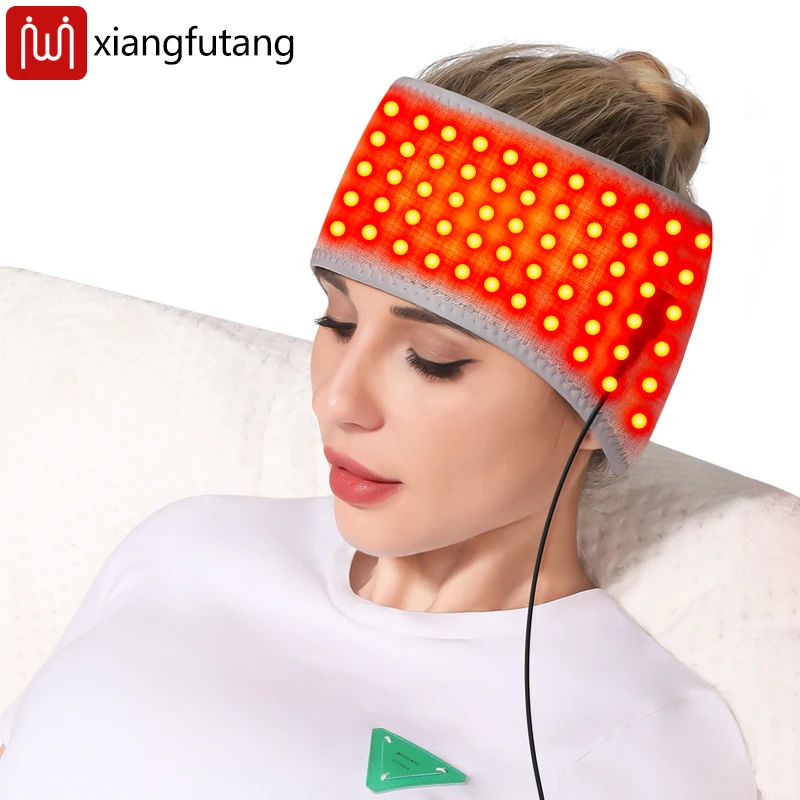 

Терапевтическая подушечка для головы с красным светом - 3-ступенчатое нагревание и таймер, снимает усталость и мигрень, идеально подходит для расслабления головы и снятия стресса