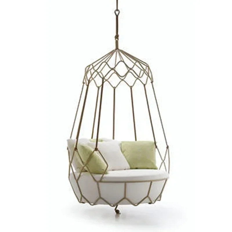 Outdoor leisure swing hammock villa garden indoor terrace Internet celebrity home double floor hammock combination