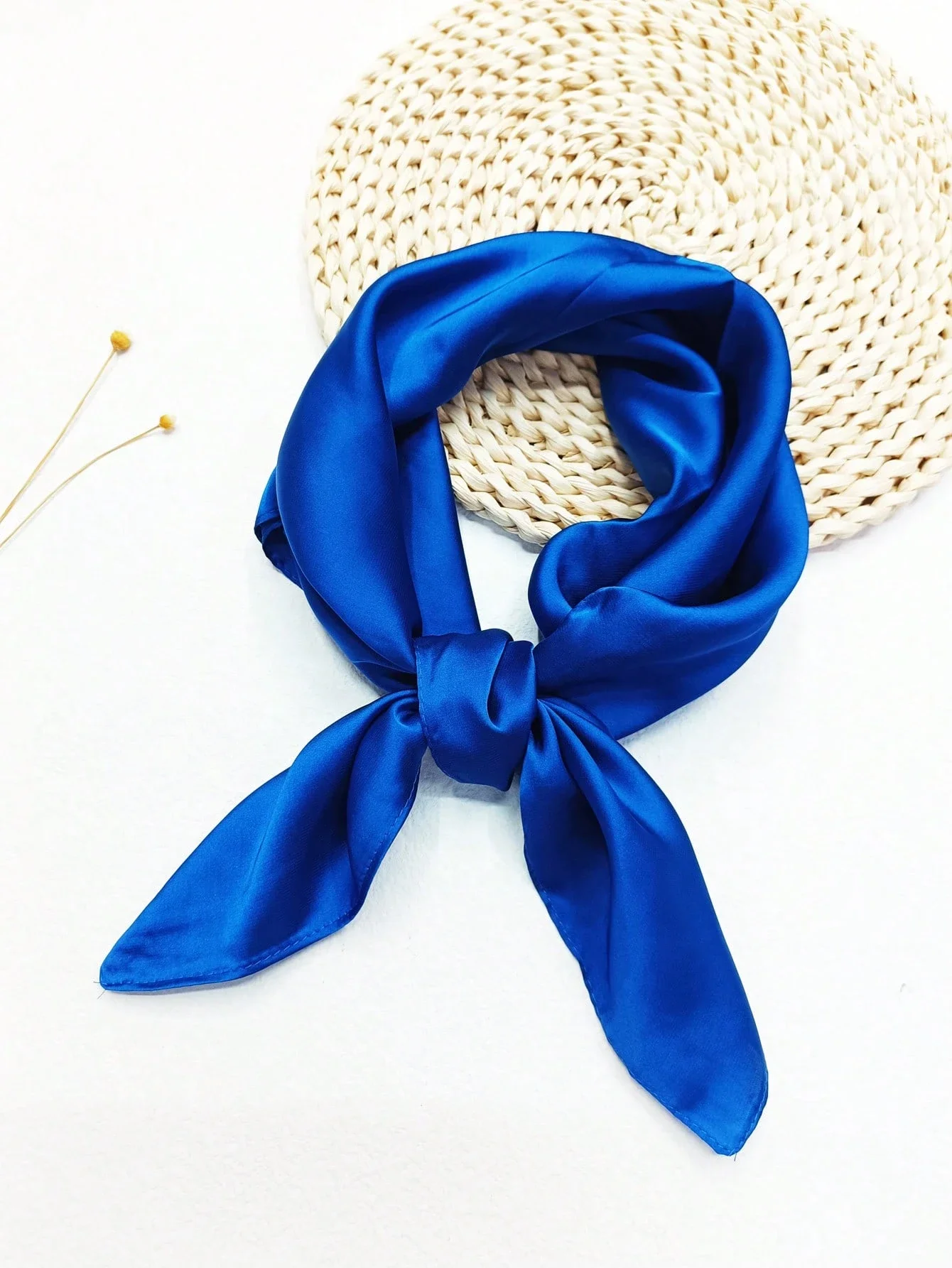 

Women's Silk Square Scarf 70x70cm Solid Color Headscarf Bandana For Daily Use