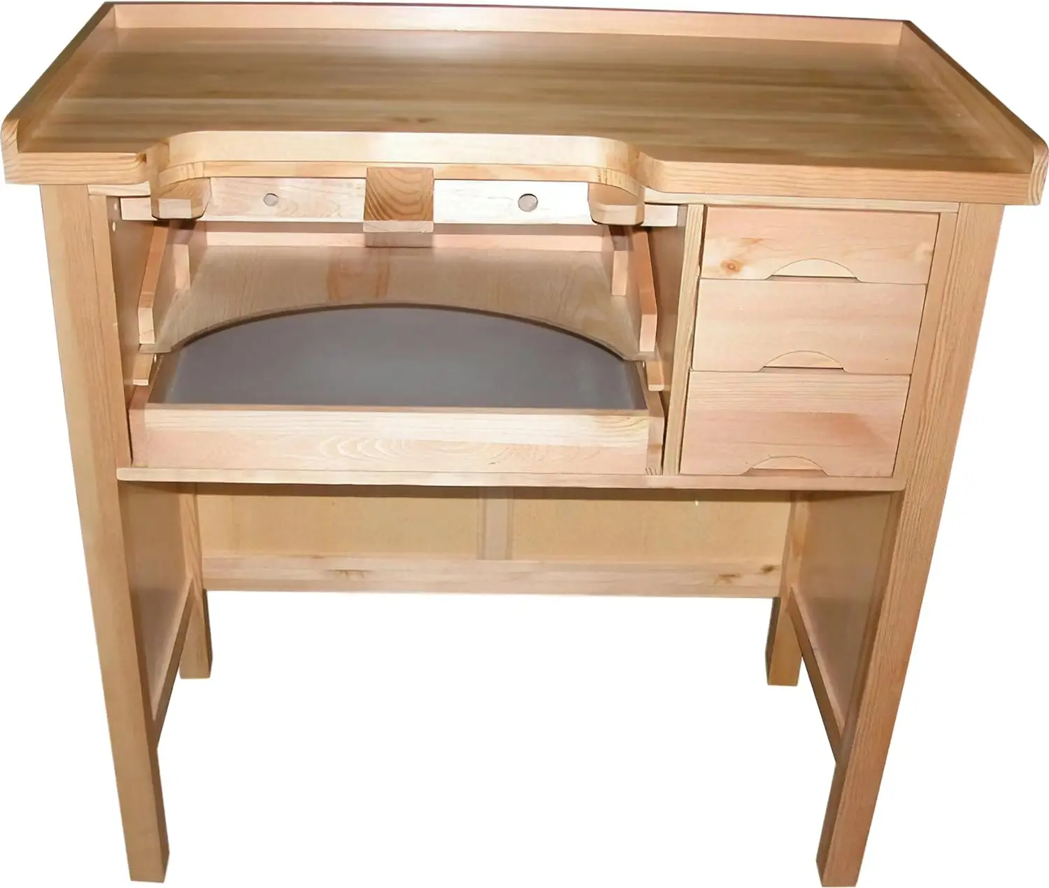 Jewelers Type Workbench - Heavy-Duty - Solid Wood