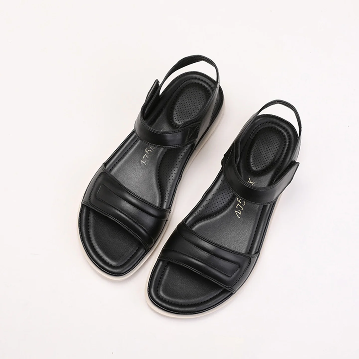 2026 New Summer Women Sandals Non Slip Soft Sole Flat Sandals Open Toe Beach Travel Comfort Casual Daily Sandalias plus size 42