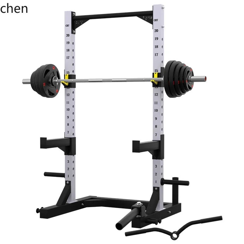Squat Rack Free Bench Press Rack Multifunctional Commercial Fitness Equipment Barbell Half Frame